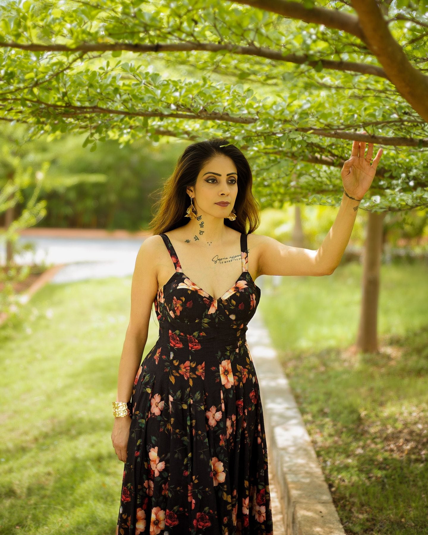 Midnight Bloom Maxi — Seema Sahukaiah